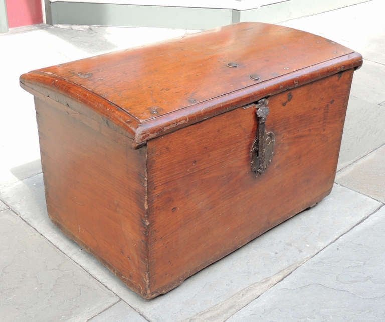 17th Century Cuban Mahogany Trunk