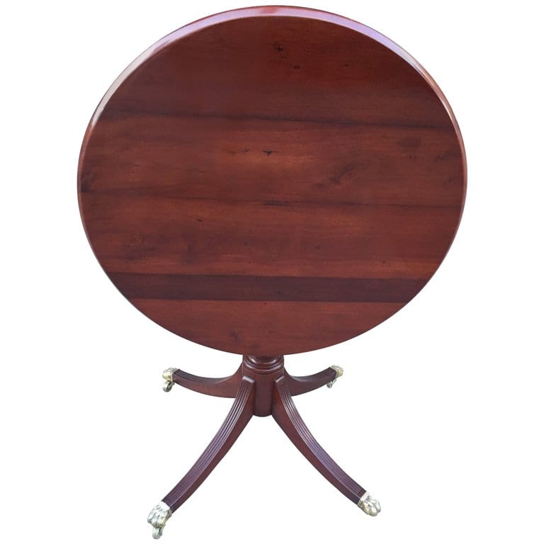 19th Century Regency Mahogany Barbados Tilt-Top Tea Table