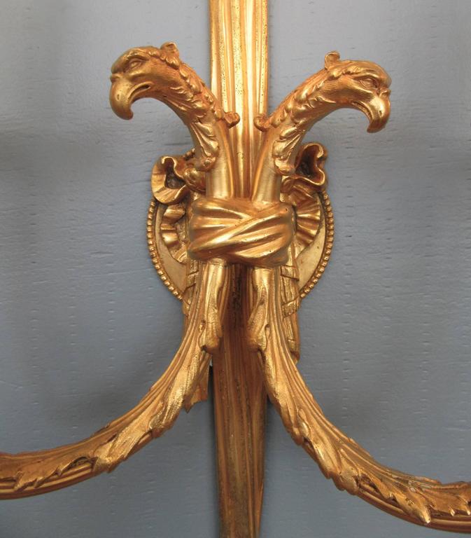 19th Century New York Régence Style Bronze Doré Sconces by Caldwell & Co