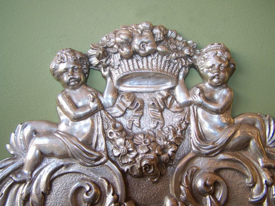 Set of Four 19th Century Baroque-Style Silver Plate Sconces
