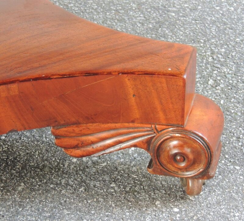 19th Century English Regency Library Table with Writing Slide