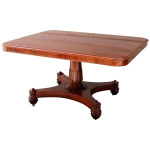 19th Century English Regency Mahogany Tilt-Top Breakfast Table