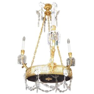 19th Century French Régence Bronze Chandelier