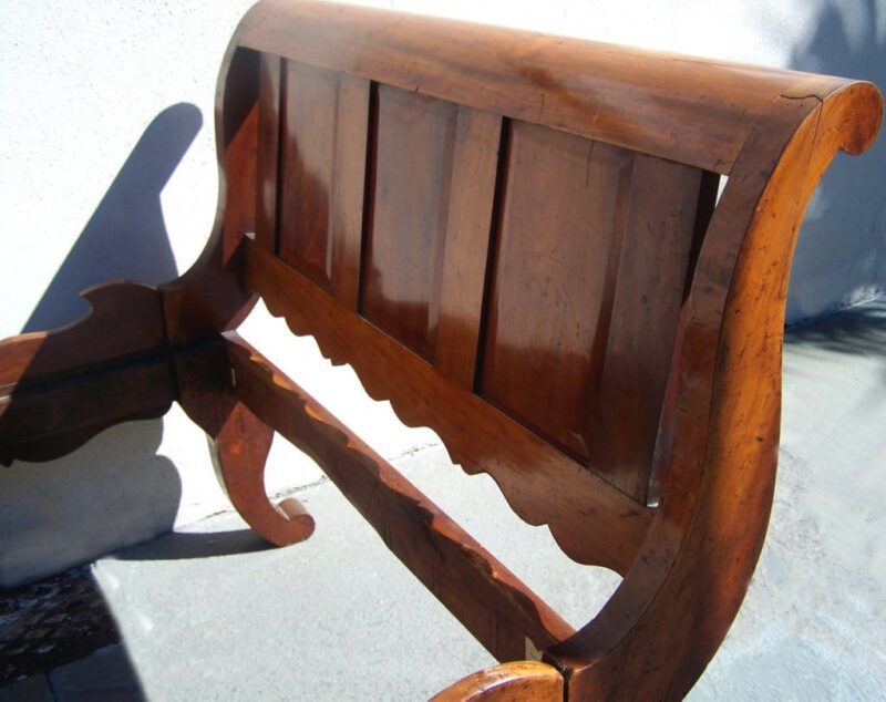 Rare Labeled 19th Century Haitian French Colonial Day Bed from the West Indies