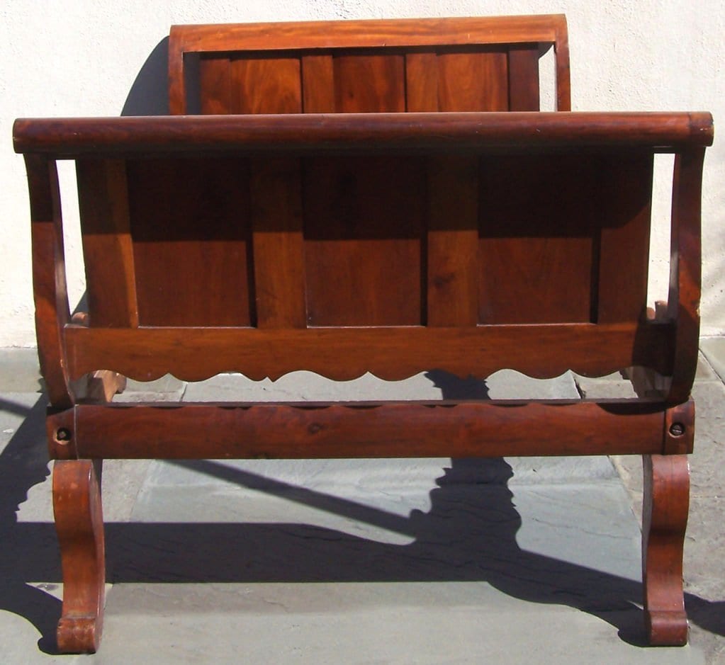 Rare Labeled 19th Century Haitian French Colonial Day Bed from the West Indies