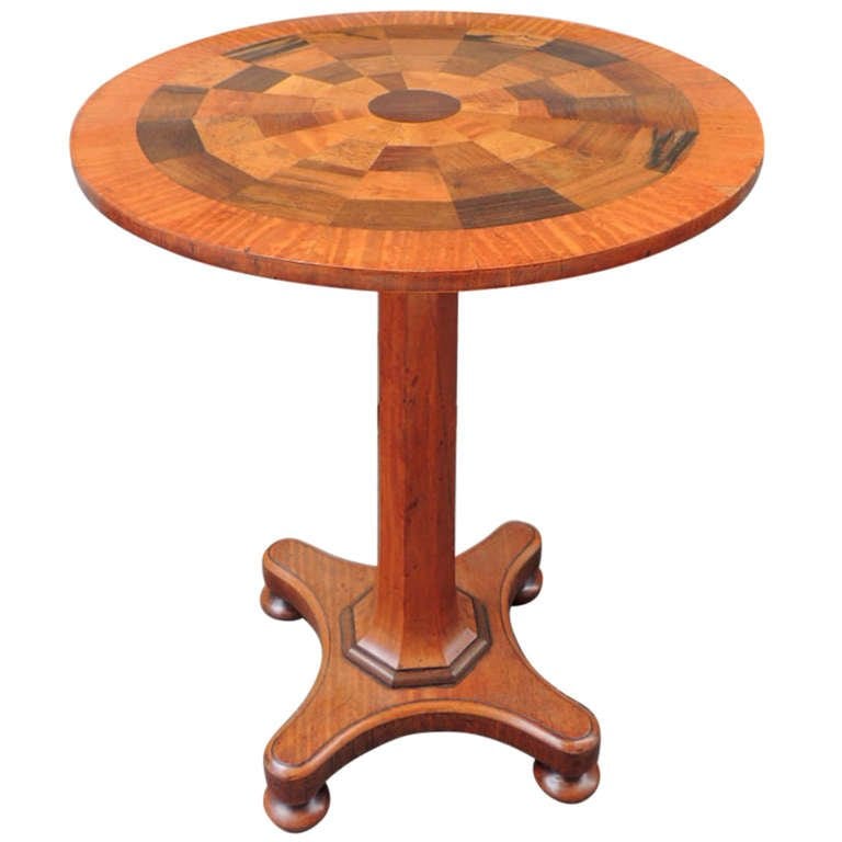 19th Century Jamaican Mahogany Round Specimen Table, attributed to Ralph Turnbull