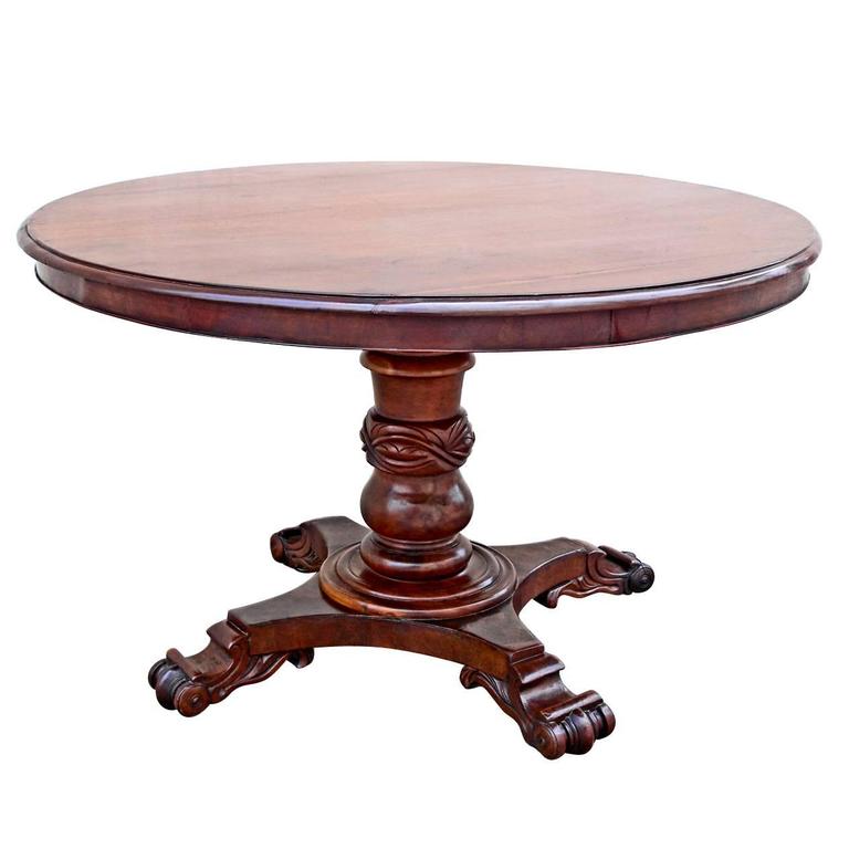 19th Century St. Croix Regency Tilt-Top Table