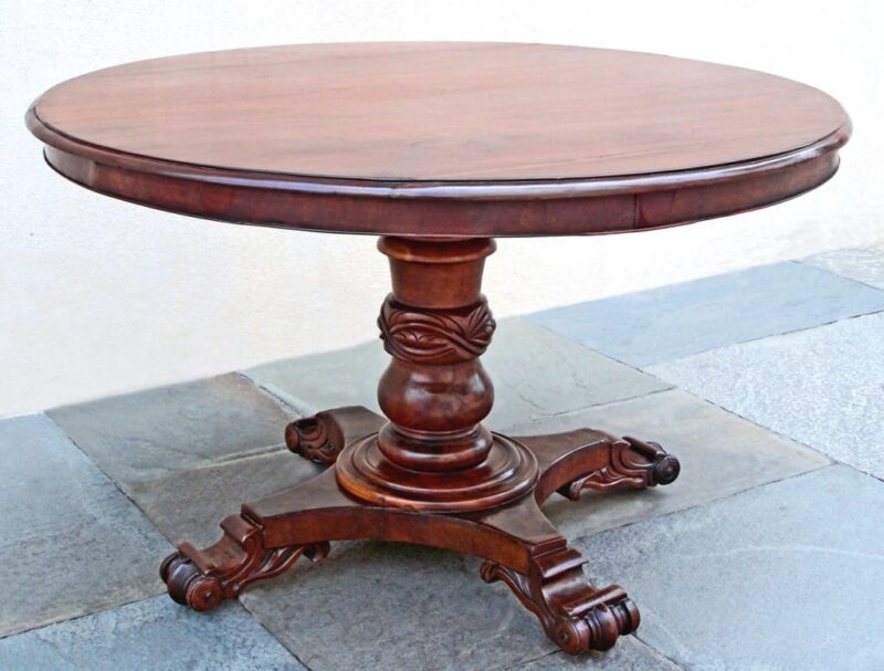 19th Century St. Croix Regency Tilt-Top Table