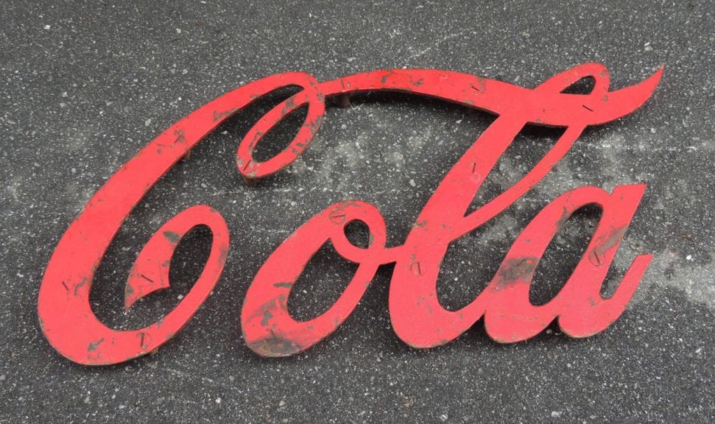 20th Century Coca Cola Bottling Company Sign