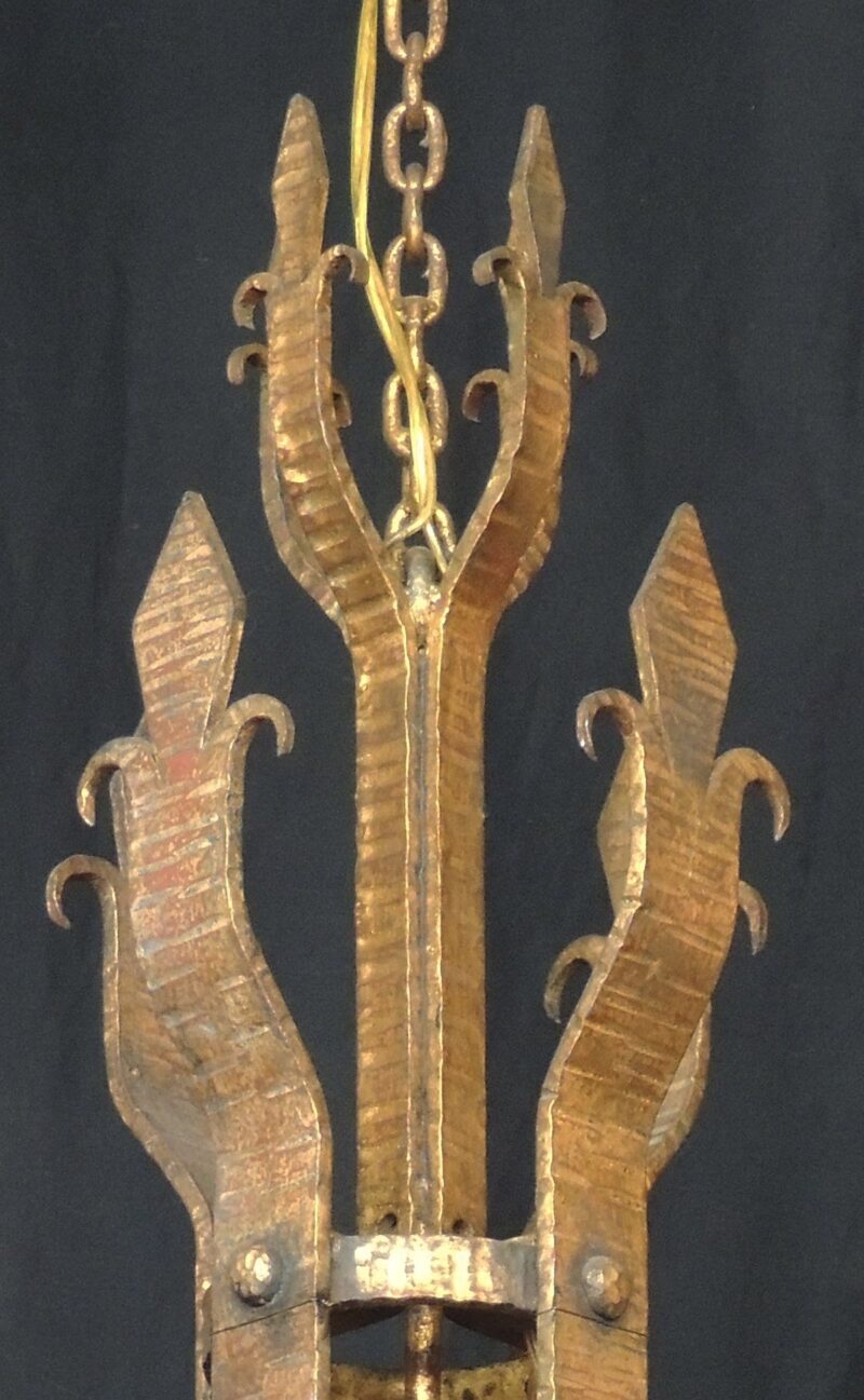 20th Century Spanish Iron Chandelier