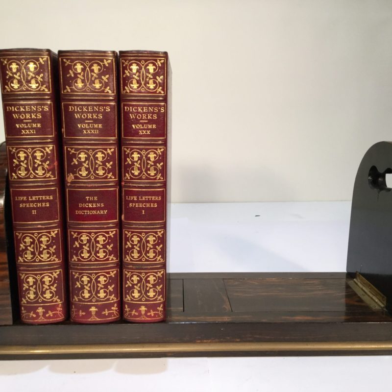 Late 19th Century Parkins & Gotto Sliding and Folding Coromandel Bookends