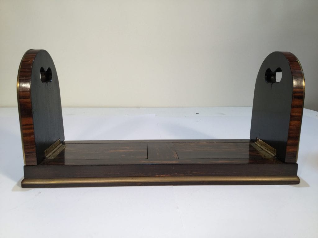 Late 19th Century Parkins & Gotto Sliding and Folding Coromandel Bookends