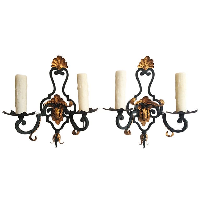 Pair of 20th Century French Sconces