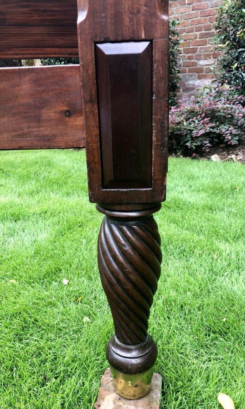 American Federal Four Poster Mahogany King-Size Bed, Early 19th Century - Image 10
