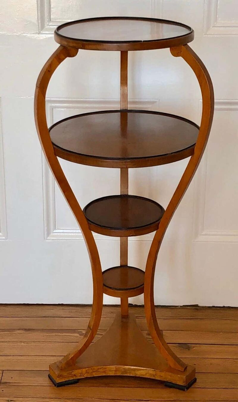 Viennese Biedermeier Étagère / Round Collection Display Table - Image 2