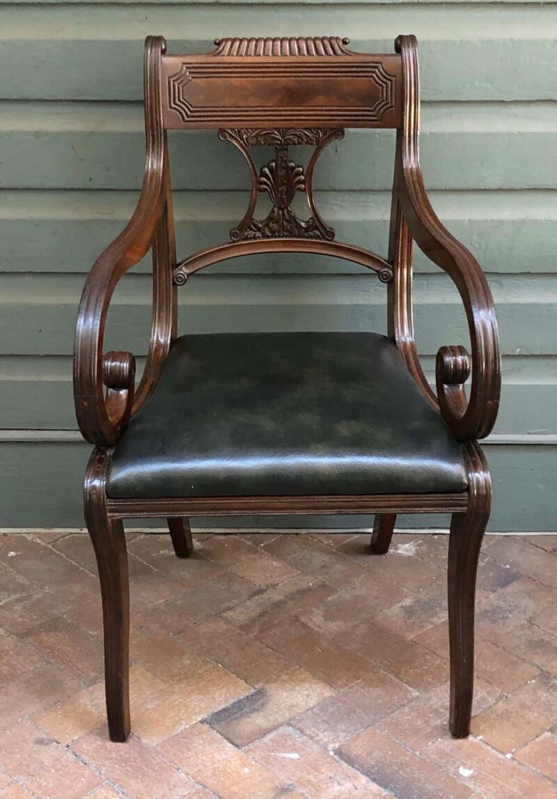 Important Set of Eight Regency Period Mahogany Dining Chairs, Early 19th Century - Image 2