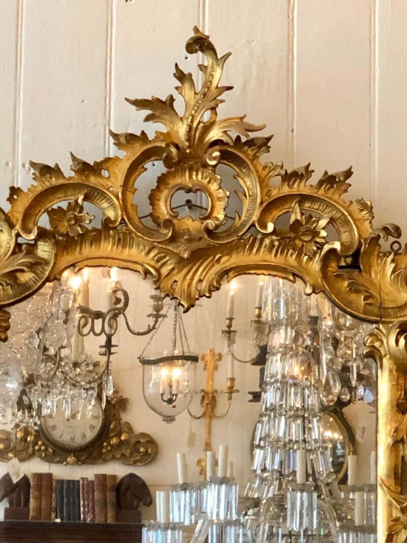 English Chippendale Carved Giltwood Mirror, 18th Century - Image 2