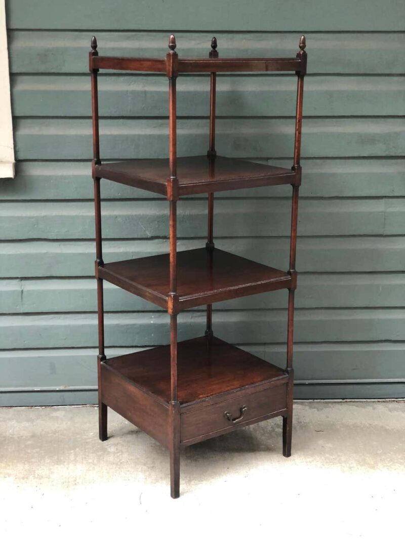 English Regency Mahogany Library Stand / Étagère, Early 19th Century - Image 2