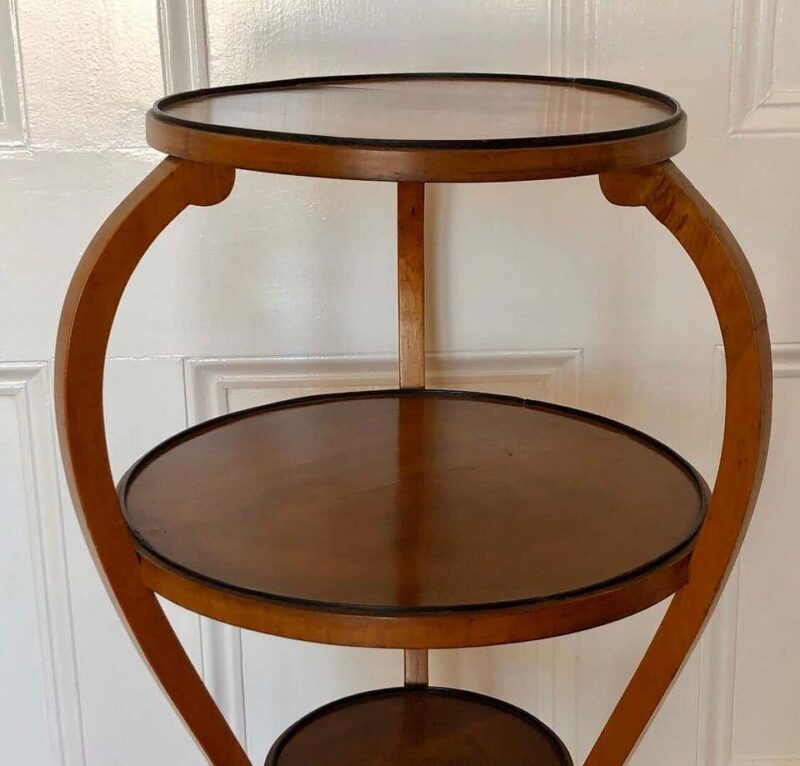 Viennese Biedermeier Étagère / Round Collection Display Table - Image 3