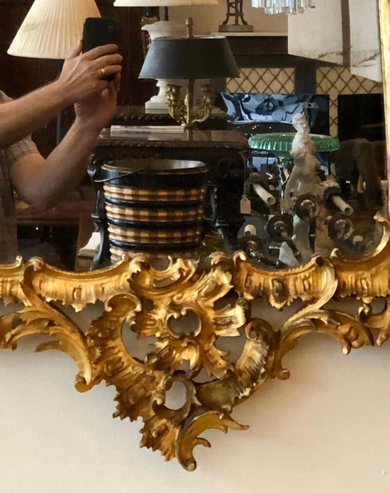 English Chippendale Carved Giltwood Mirror, 18th Century - Image 4