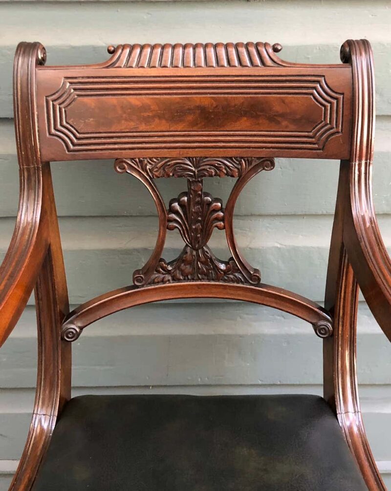 Important Set of Eight Regency Period Mahogany Dining Chairs, Early 19th Century - Image 5