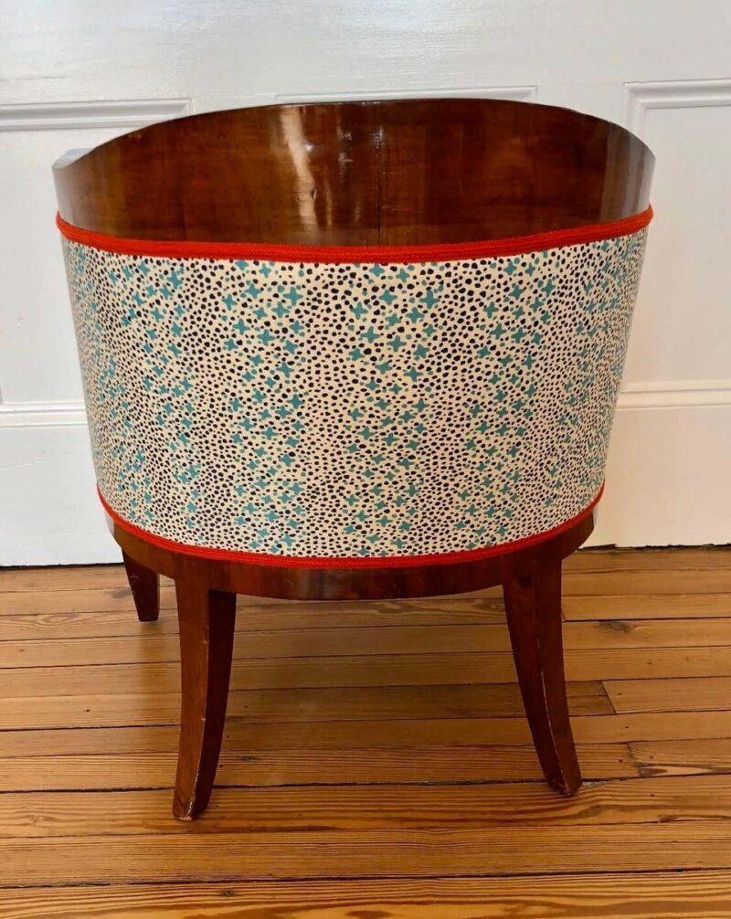 Mahogany German Biedermeier Tub Back Bergére - Image 6