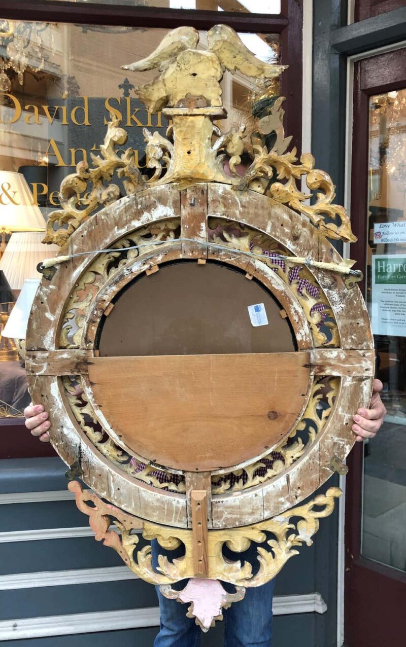 English Regency Giltwood Convex Mirror, 19th Century - Image 6