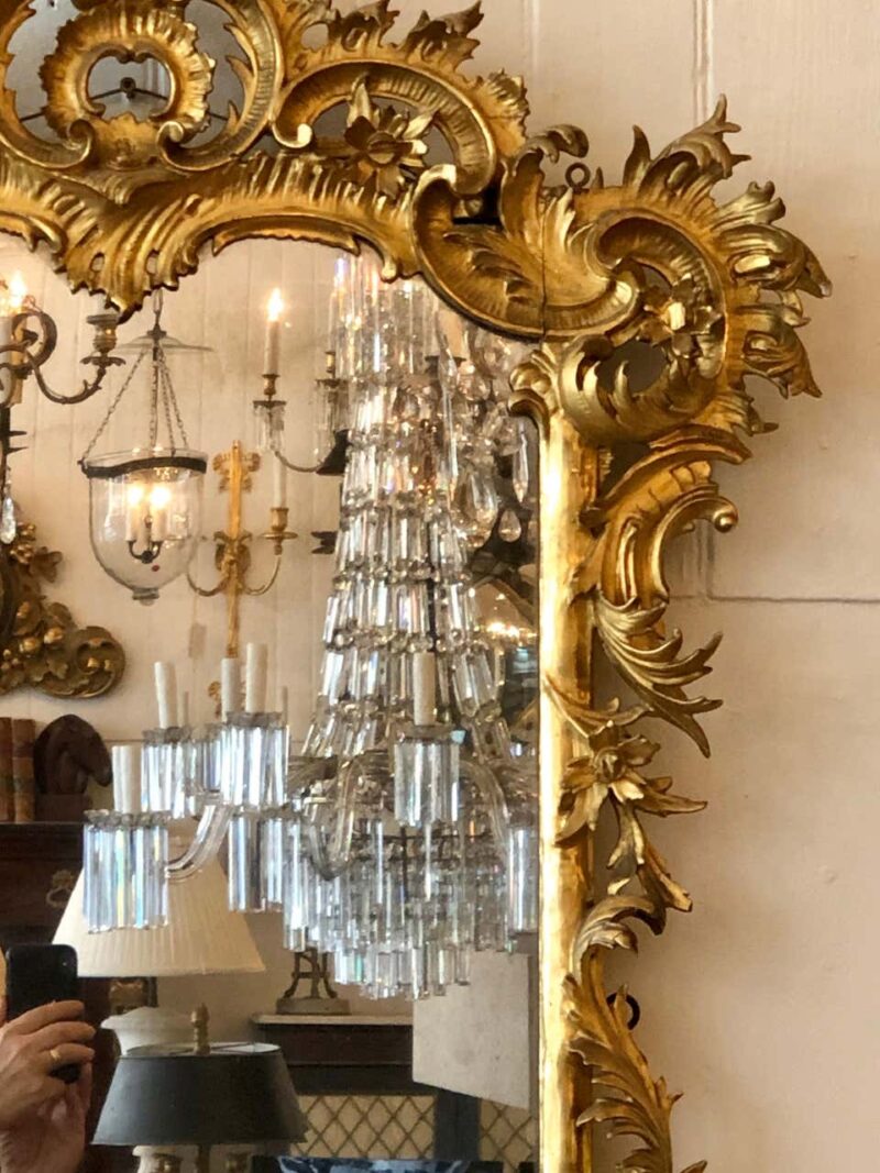 English Chippendale Carved Giltwood Mirror, 18th Century - Image 6