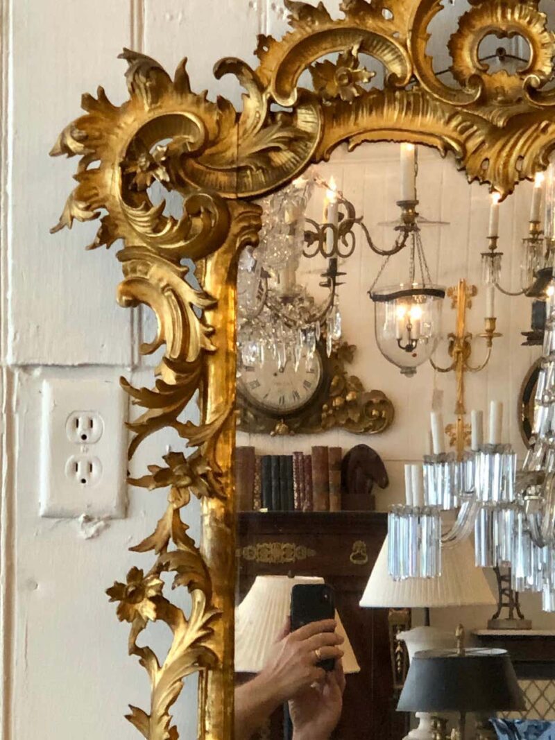 English Chippendale Carved Giltwood Mirror, 18th Century - Image 7