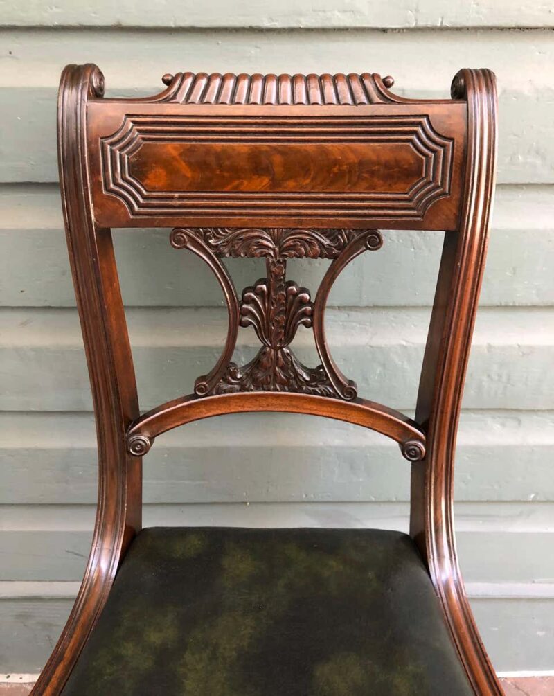 Important Set of Eight Regency Period Mahogany Dining Chairs, Early 19th Century - Image 7