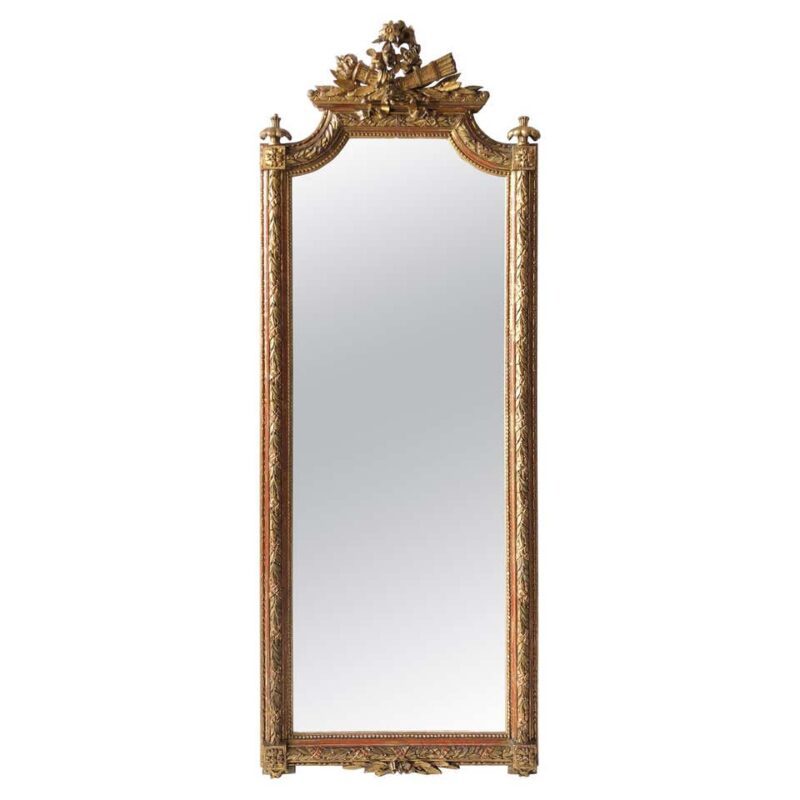 Mid-19th Century Italian Carved Giltwood Mirror