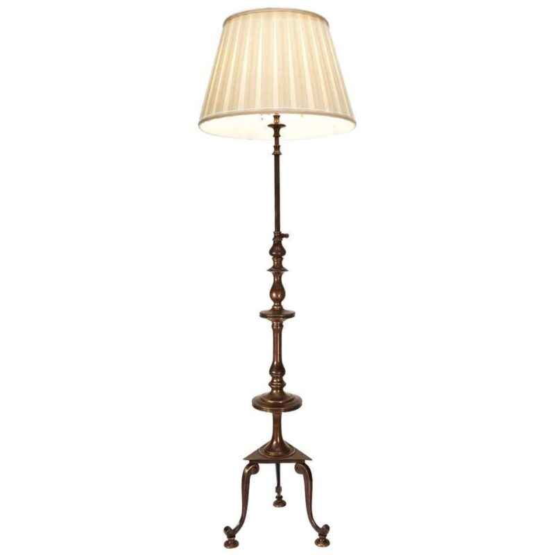 Early 20th Century Sterling Bronze Company Adjustable Floor Lamp