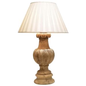 19th Century Carved Marble Urn, Mounted as a Lamp