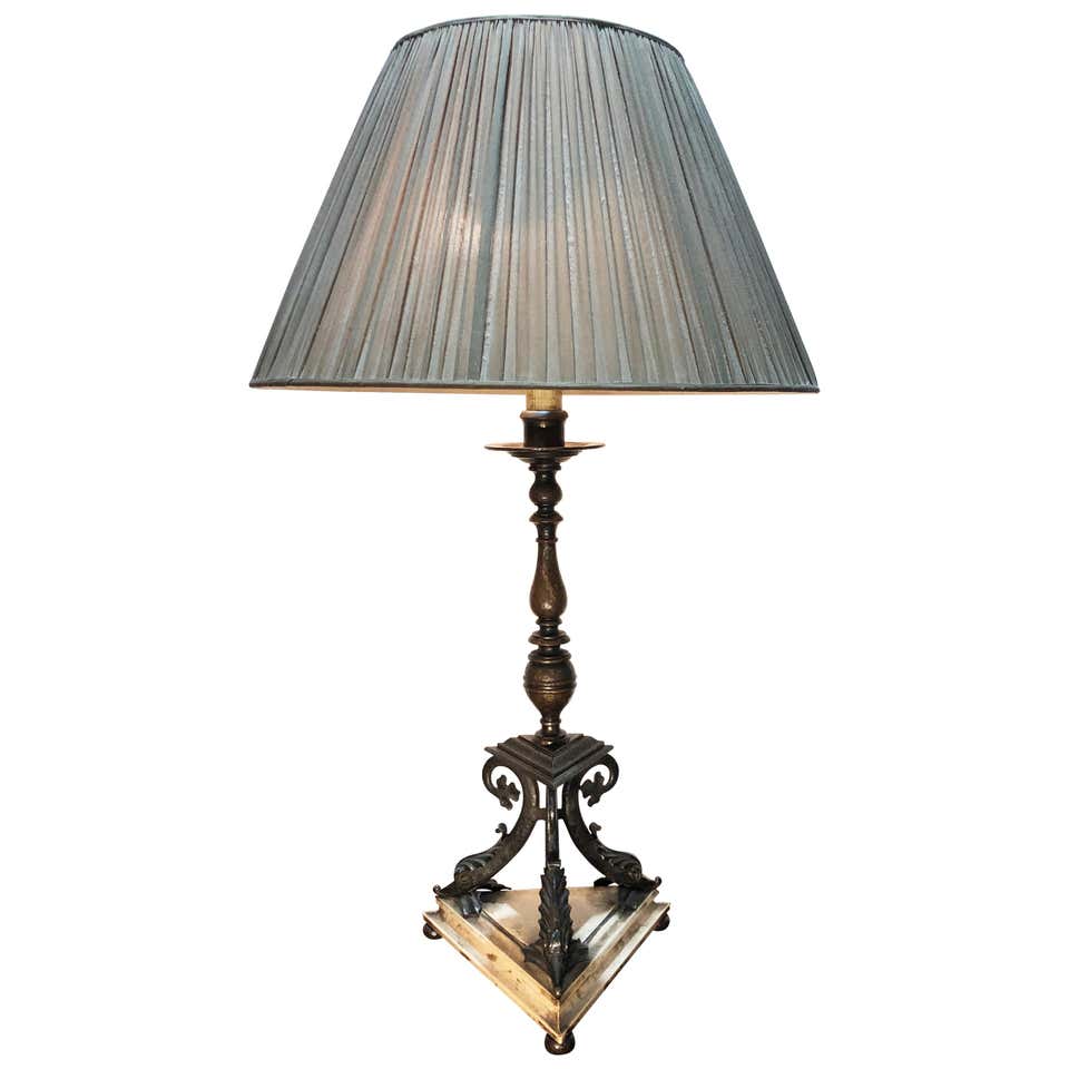Early 20th Century Bronze Mounted Table Lamp