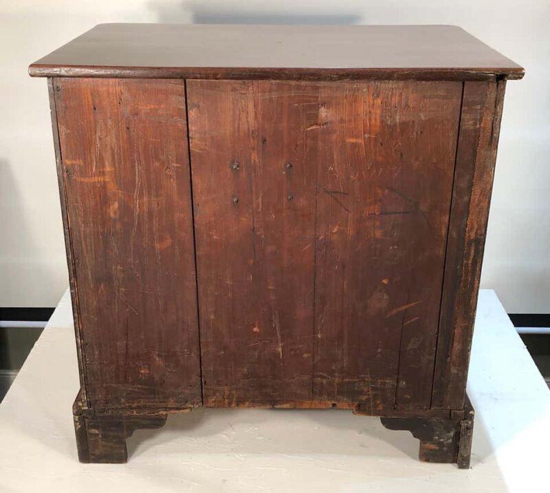 18th Century Solid Mahogany English Bachelors Chest with Brushing Slide - Image 10