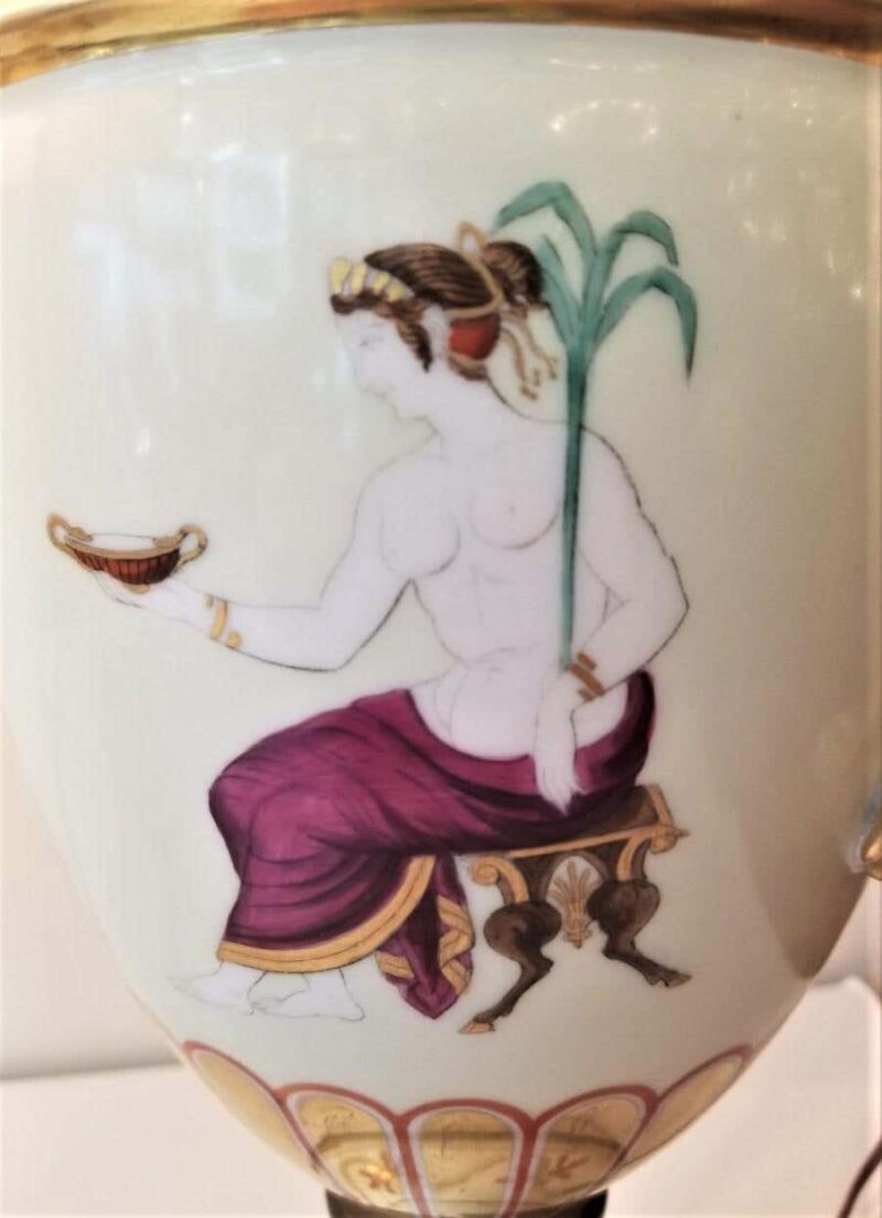 19th Century English Regency Grecian Style Urns Converted to Lamps - Image 8
