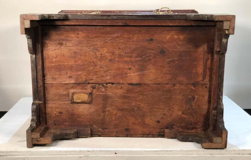 18th Century Solid Mahogany English Bachelors Chest with Brushing Slide - Image 11