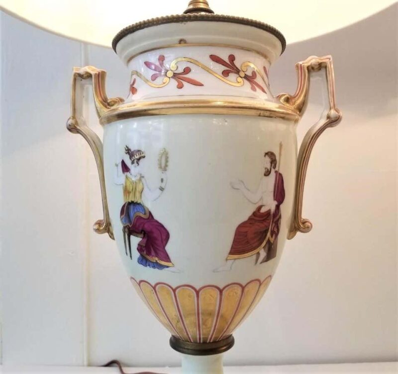 19th Century English Regency Grecian Style Urns Converted to Lamps - Image 9
