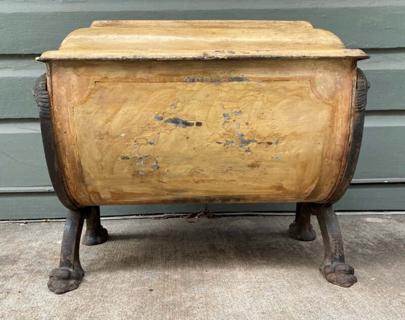 19th Century English Regency Tole Coal Hod Labeled Henry Loveridge - Image 2