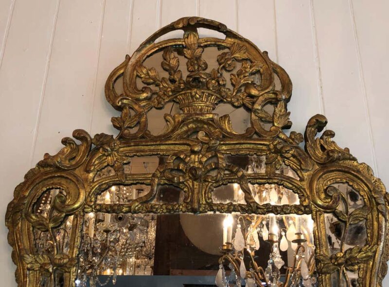 18th Century French Régence Giltwood Mirror - Image 2