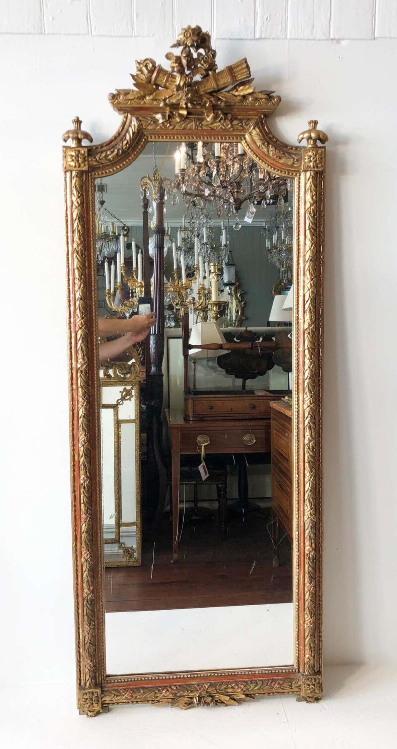 Mid-19th Century Italian Carved Giltwood Mirror - Image 2