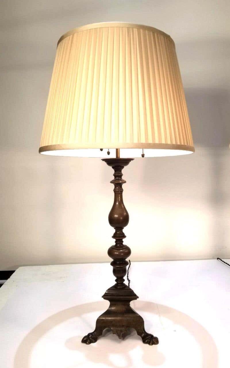 Pair of Early 20th Century Baroque Style Caldwell Table Lamps - Image 3