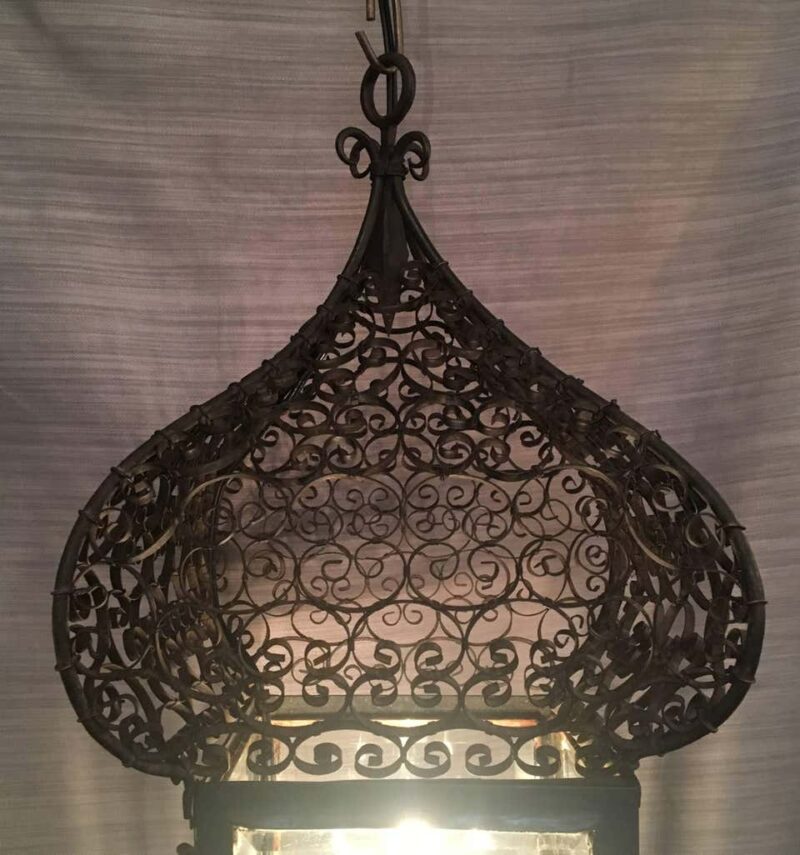 19th Century French Moroccan Iron Lantern - Image 3