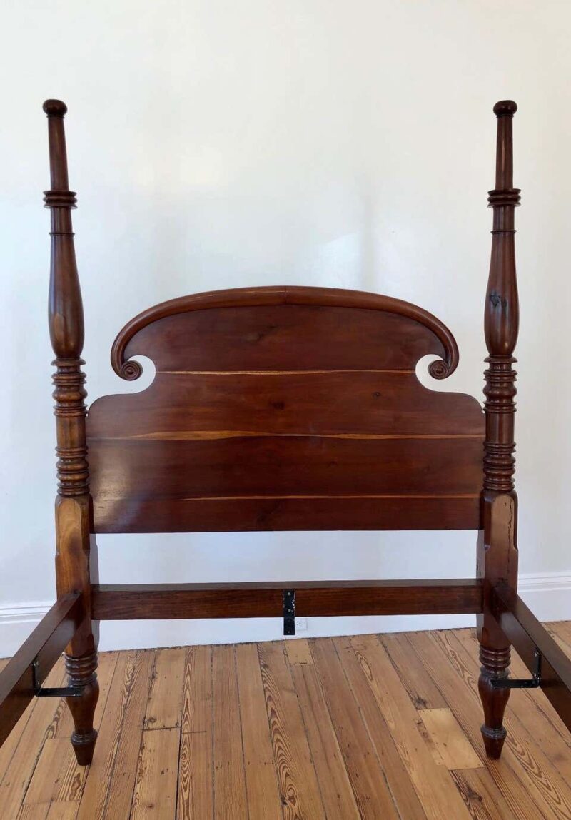 St. Croix Regency Four Poster Mahogany Queen Bed, 19th Century - Image 3