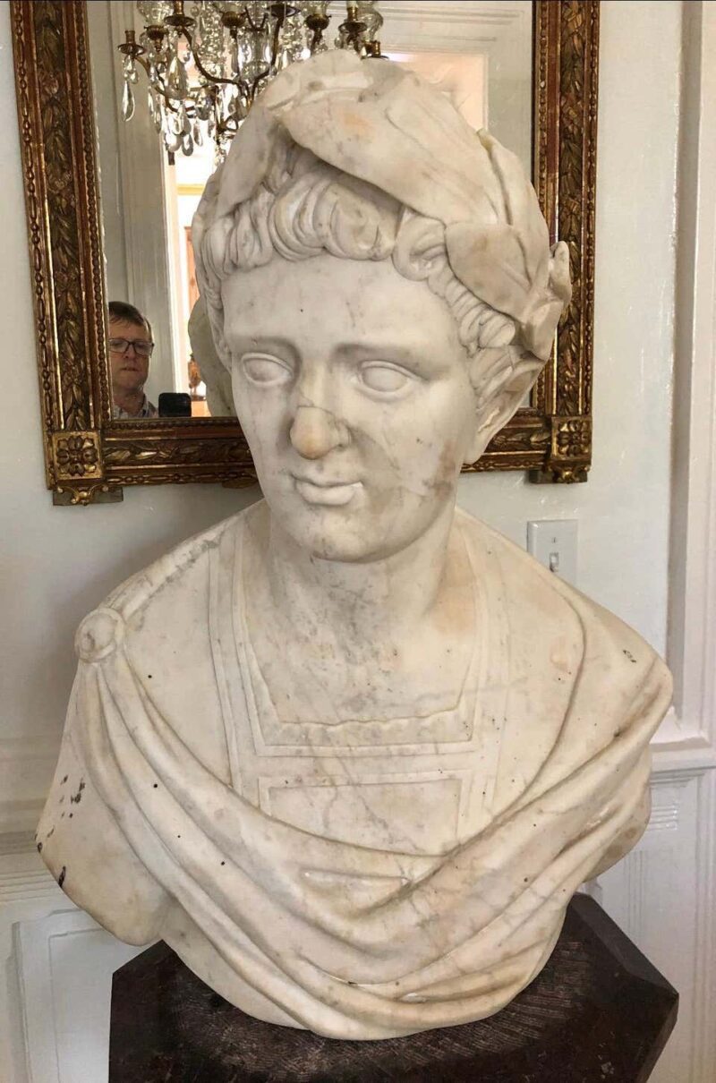 Roman Marble Bust of a Caesar, 18th Century - Image 2