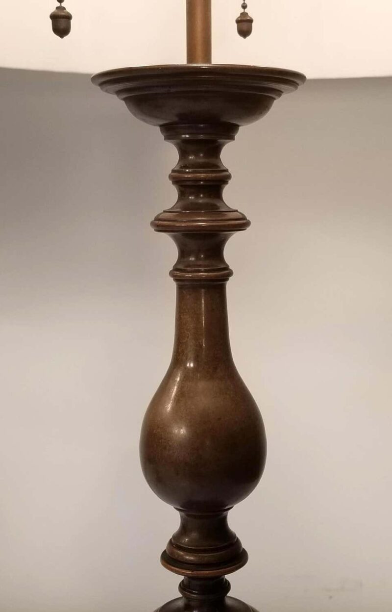 Pair of Early 20th Century Baroque Style Caldwell Table Lamps - Image 4