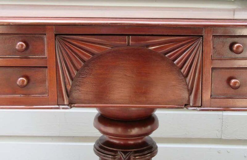 Early 19th Century Caribbean Regency Mahogany Pedestal Serving Table - Image 4