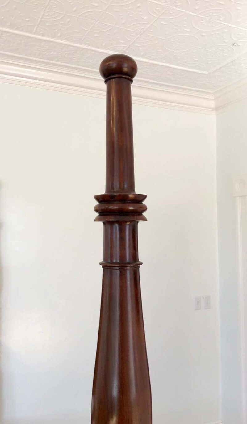 St. Croix Regency Four Poster Mahogany Queen Bed, 19th Century - Image 4