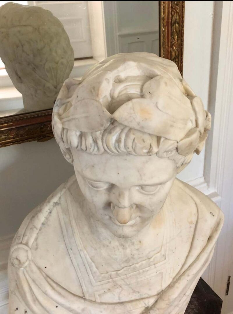 Roman Marble Bust of a Caesar, 18th Century - Image 3