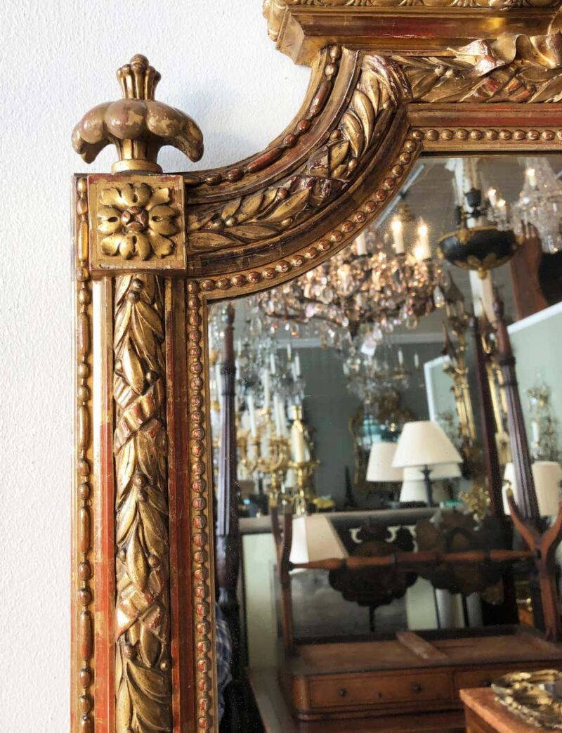 Mid-19th Century Italian Carved Giltwood Mirror - Image 5